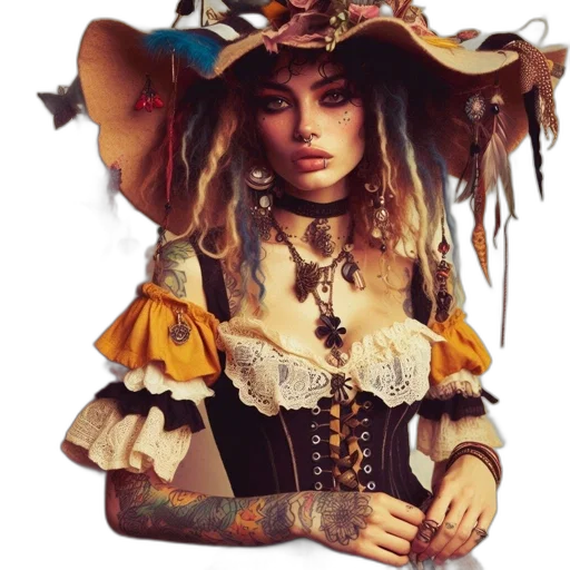 hat, jewelry, dress, crown, fantasy art, photorealistic, concept art, oil painting transparent PNG cut-out