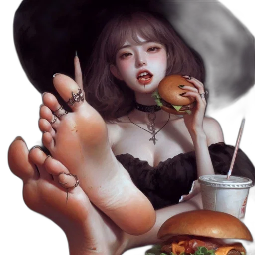 food, creature, shoes, face, photorealistic, fantasy art, concept art, anime transparent PNG cut-out