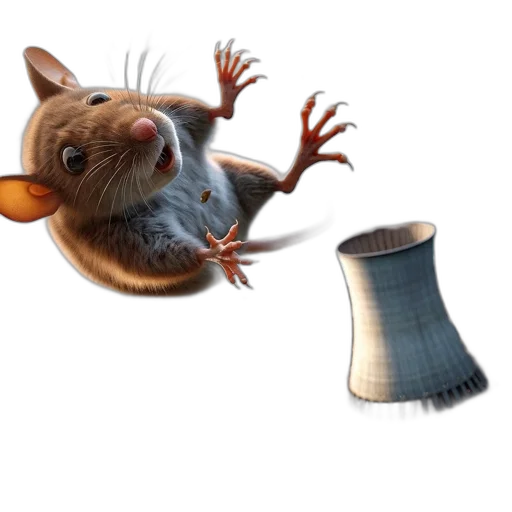 hat, animal, creature, staff, concept art, 3d render, photorealistic, underwater transparent PNG cut-out
