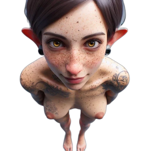 face, creature, animal, jewelry, concept art, fantasy art, 3d render, photorealistic transparent PNG cut-out