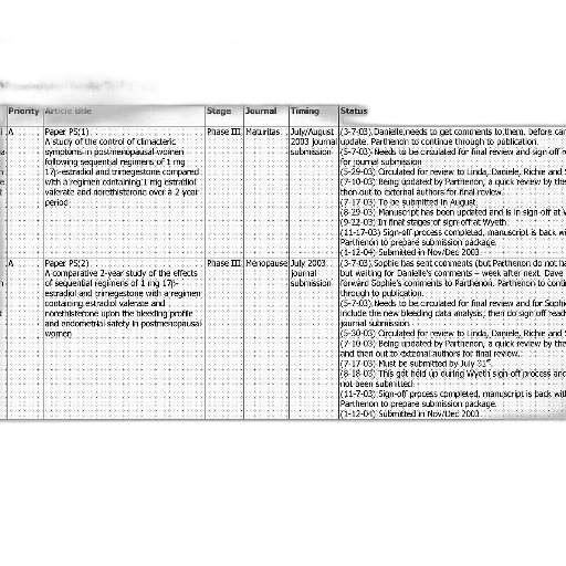 table, publication, abstract, tracking, report, shows, status, manuscripts transparent PNG cut-out