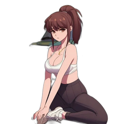 dress, staff, weapon, jacket, anime, cartoon, concept art, pixel art transparent PNG cut-out