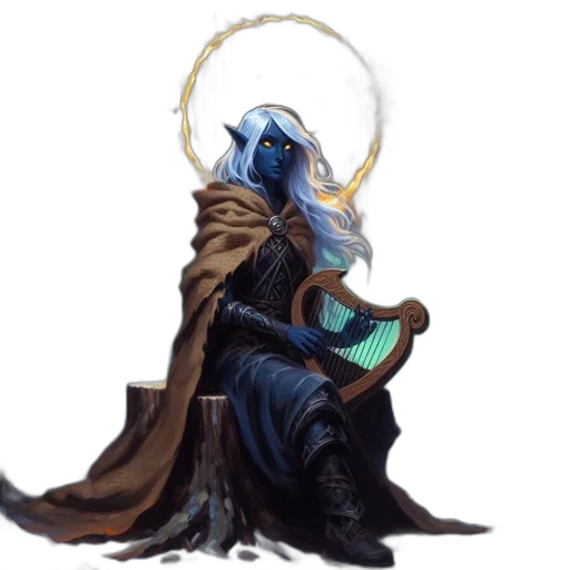 staff, dragon, mask, concept art, fantasy art, pixel art, blue, blue-skinned transparent PNG cut-out