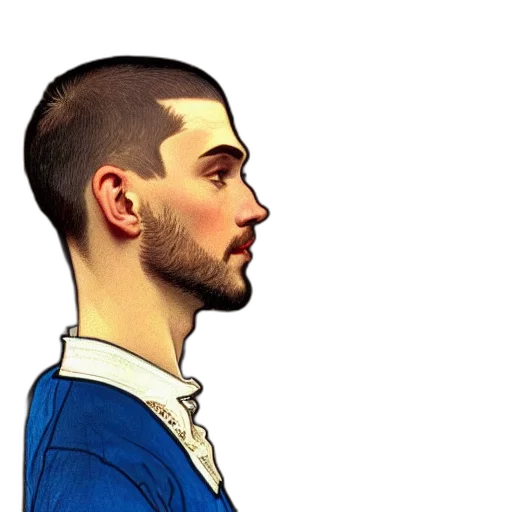 face, staff, jacket, hair transparent PNG cut-out