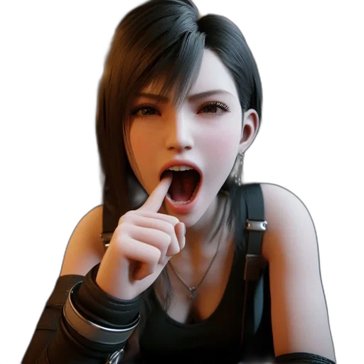 face, weapon, photorealistic, concept art, 3d render, cyberpunk, monochrome, anime-style transparent PNG cut-out