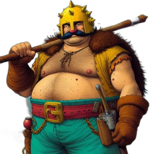 staff, animal, crown, mask, concept art, fantasy art, 3d render, pixel art transparent PNG cut-out