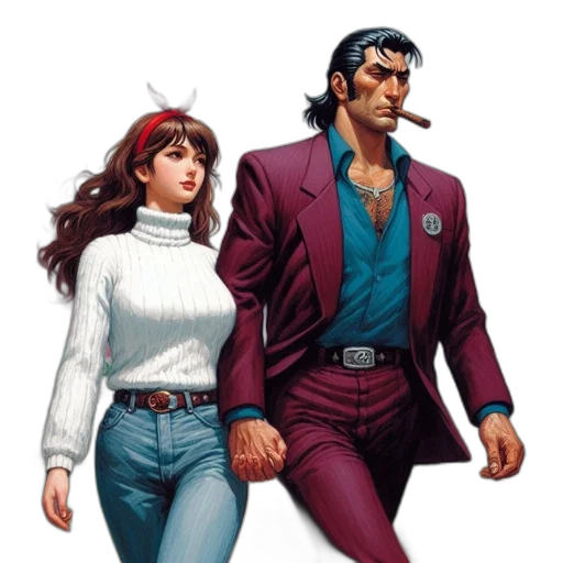 jacket, comic book art, concept art, cyberpunk, vaporwave, city street, outer space, red transparent PNG cut-out