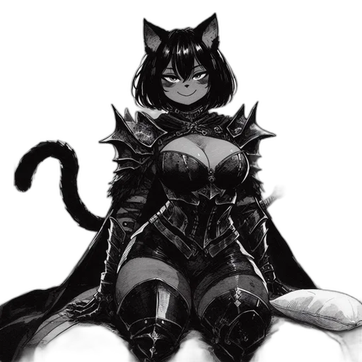 dress, animal, weapon, mask, fantasy art, comic book art, concept art, pixel art transparent PNG cut-out