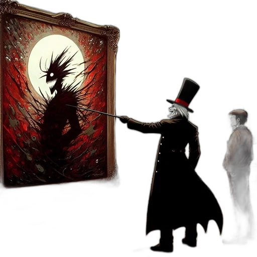 creature, staff, concept art, fantasy art, comic book art, pixel art, fire, red transparent PNG cut-out