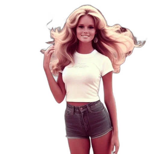 hair, 3d render, photorealistic, concept art, cartoon, woman, stands, street transparent PNG cut-out