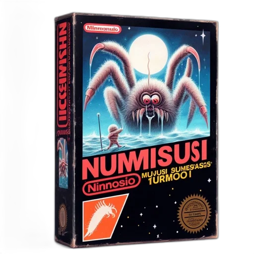 creature, nintendo, box, art, nummisi, playful, twist, shows transparent PNG cut-out