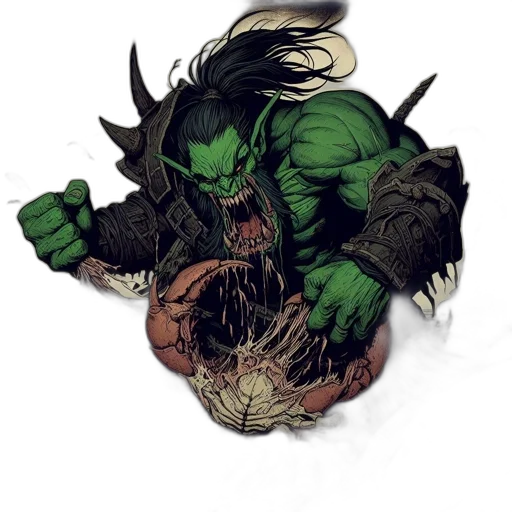 dragon, creature, concept art, comic book art, fantasy art, pixel art, green, orc-like transparent PNG cut-out