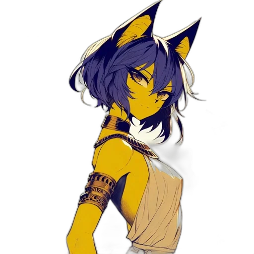 staff, mask, dress, fantasy art, anime, pixel art, concept art, golden transparent PNG cut-out