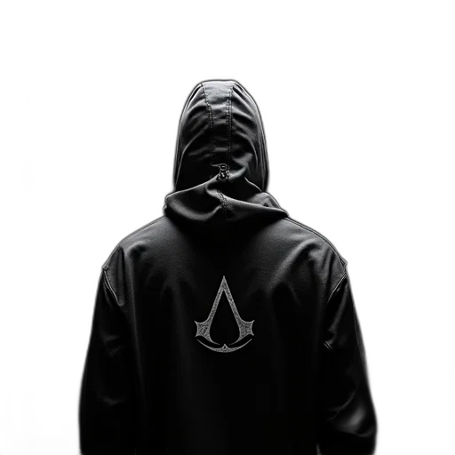 jacket, staff, animal, mask, 3d render, cyberpunk, concept art, pixel art transparent PNG cut-out