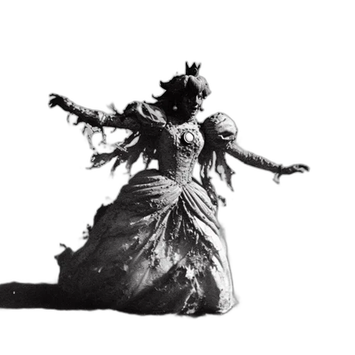 creature, crown, dress, staff, concept art, fantasy art, 3d render, photorealistic transparent PNG cut-out