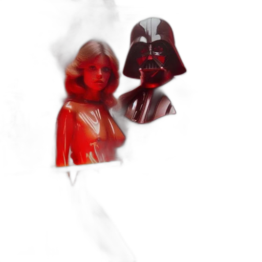 mask, staff, concept art, 3d render, comic book art, pixel art, fire, outer space transparent PNG cut-out
