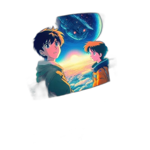 umbrella, mask, anime, pixel art, concept art, watercolor, outer space, underwater transparent PNG cut-out