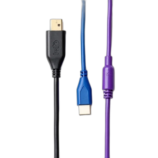 staff, weapon, colorful, collection, cables, including, black, hdmi transparent PNG cut-out