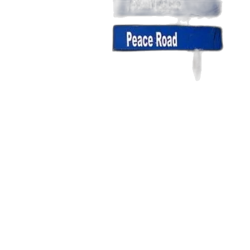 peace, road, street, sign, night, blurred, lights, background transparent PNG cut-out