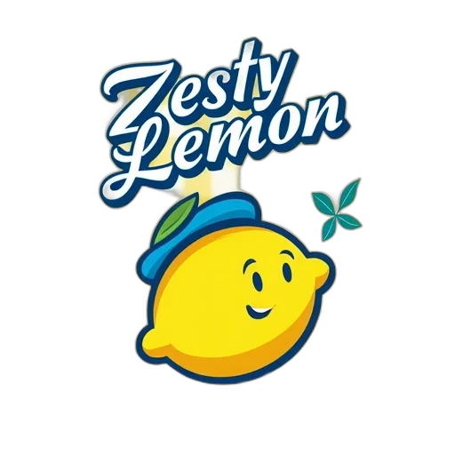 photorealistic, concept art, stylized, lemon, face, blue, white, checkered transparent PNG cut-out