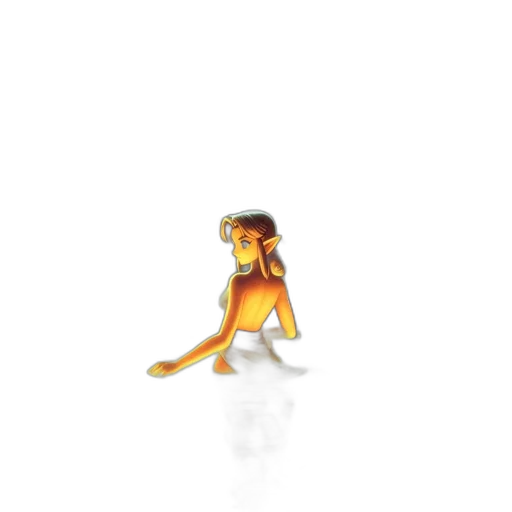 creature, animal, staff, crown, pixel art, 3d render, concept art, fantasy art transparent PNG cut-out