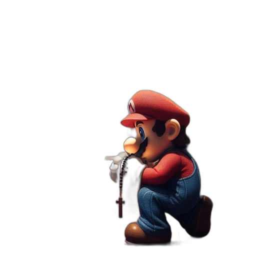 weapon, staff, animal, hat, concept art, pixel art, 3d render, inside transparent PNG cut-out