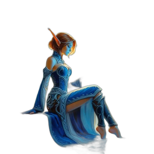 dress, staff, dragon, sword, concept art, fantasy art, pixel art, 3d render transparent PNG cut-out