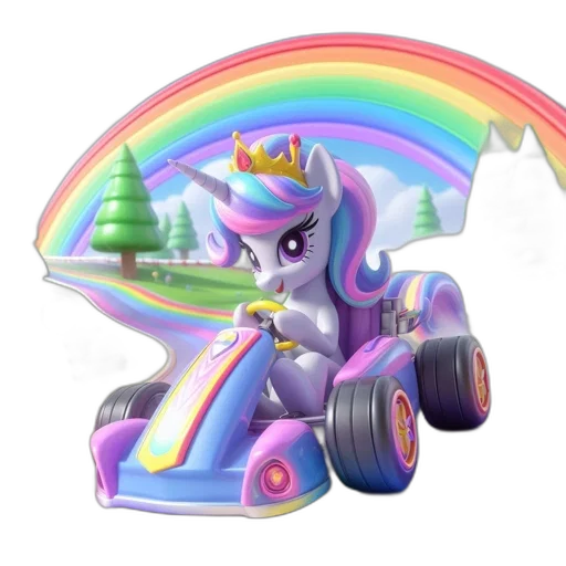 car, 3d render, concept art, fantasy art, vaporwave, pastel, magical, scene transparent PNG cut-out