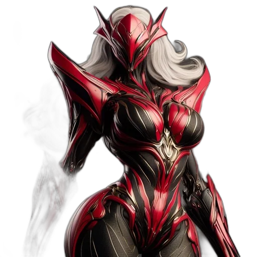 robot, mask, concept art, comic book art, fantasy art, anime, red, armored transparent PNG cut-out