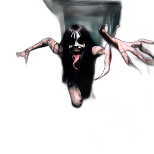 creature, mask, face, hair, concept art, 3d render, comic book art, photorealistic transparent PNG cut-out