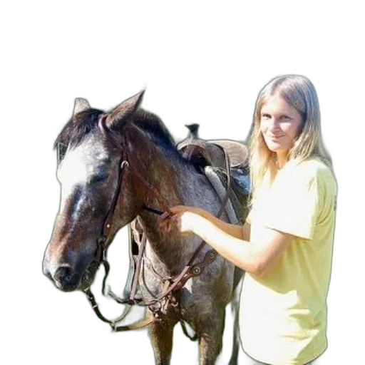 staff, animal, creature, hair, photorealistic, woman, yellow, shirt transparent PNG cut-out
