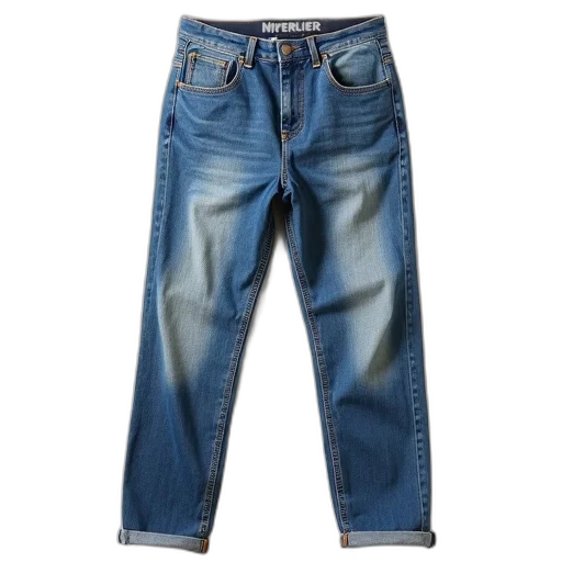 jacket, pair, blue, jeans, visible, signs, wear, tear transparent PNG cut-out
