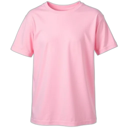 dress, pastel, neon, plain, pink, t-shirt, round, neckline transparent PNG cut-out