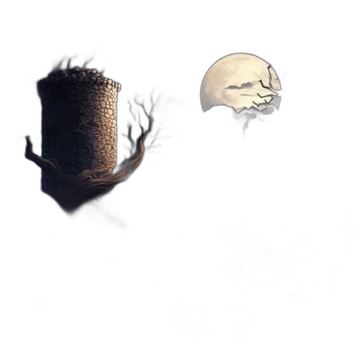 tree, crown, hat, mask, concept art, 3d render, fantasy art, pixel art transparent PNG cut-out