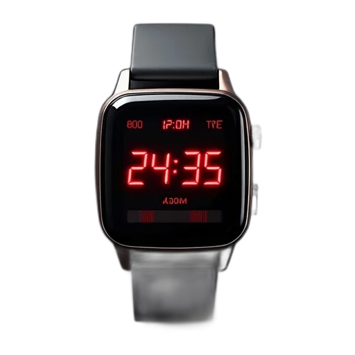 cyberpunk, watch, has, digital, display, alarm, sign transparent PNG cut-out