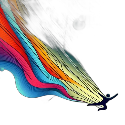 umbrella, concept art, watercolor, fantasy art, comic book art, outer space, colorful, abstract transparent PNG cut-out