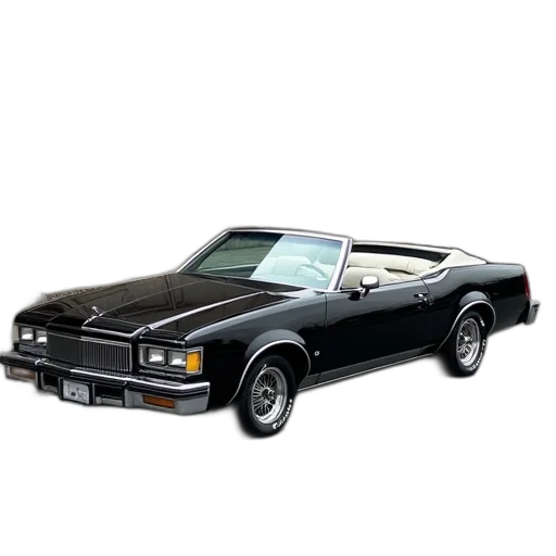 car, photorealistic, buick, casp, black, roof, tinted, paint transparent PNG cut-out