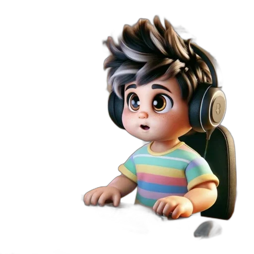 hair, creature, face, robot, 3d render, concept art, cartoon, photorealistic transparent PNG cut-out