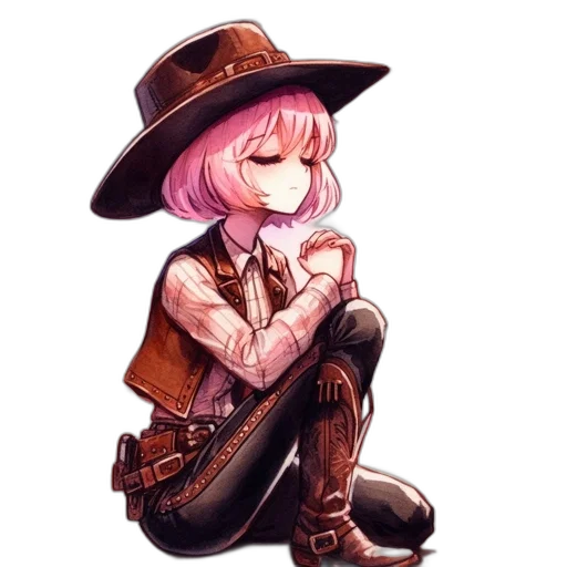 hat, staff, weapon, jacket, pixel art, concept art, fantasy art, watercolor transparent PNG cut-out