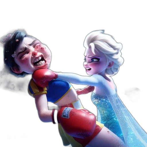 comic book art, concept art, cartoon, fantasy art, underwater, outer space, snow, vibrant transparent PNG cut-out