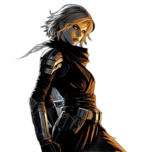 mask, face, concept art, comic book art, cyberpunk, fantasy art, dark, golden transparent PNG cut-out