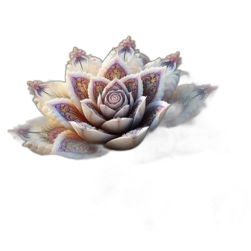 flower, crown, jewelry, dragon, photorealistic, 3d render, watercolor, fantasy art transparent PNG cut-out