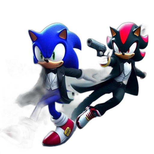 concept art, 3d render, pixel art, comic book art, blue, illustration, sonic, shadow transparent PNG cut-out