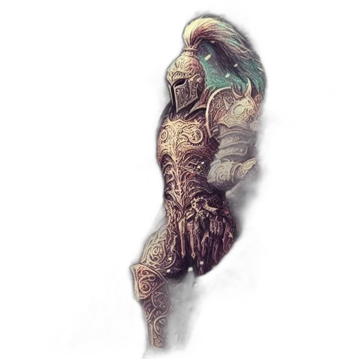 mask, creature, robot, face, concept art, fantasy art, watercolor, comic book art transparent PNG cut-out