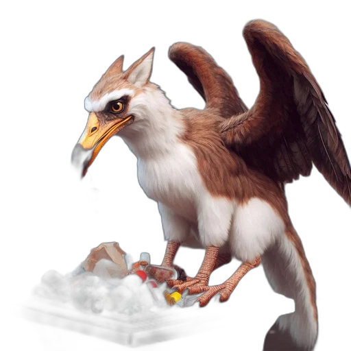 dragon, creature, animal, staff, concept art, fantasy art, 3d render, photorealistic transparent PNG cut-out