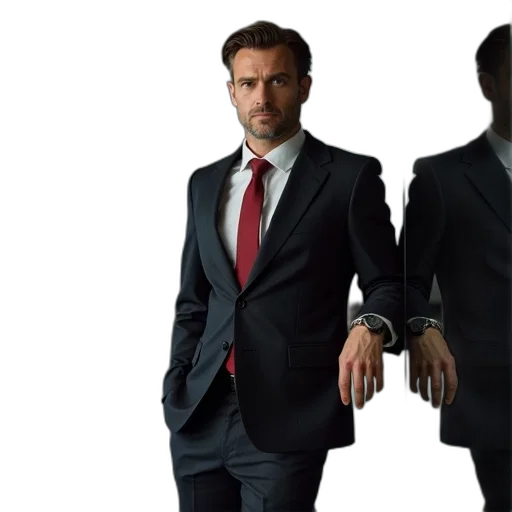 jacket, staff, face, dress, concept art, man, dark, suit transparent PNG cut-out