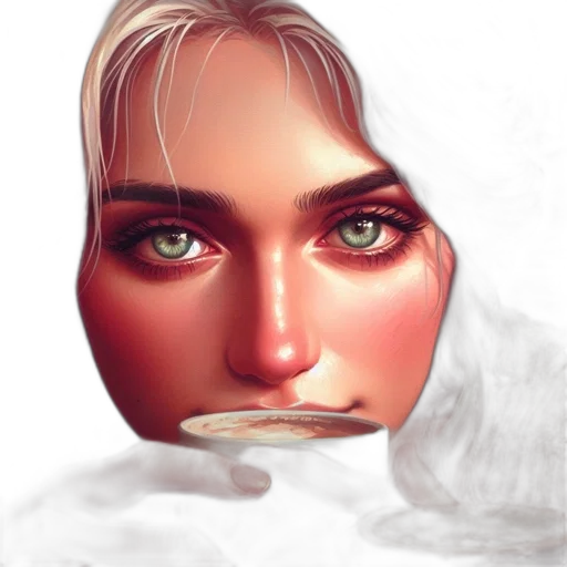 face, mask, jewelry, creature, photorealistic, concept art, 3d render, fantasy art transparent PNG cut-out