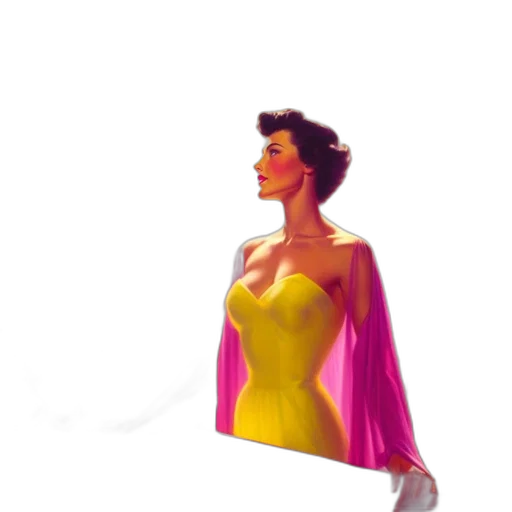 dress, jewelry, crown, concept art, photorealistic, comic book art, 3d render, neon lights transparent PNG cut-out
