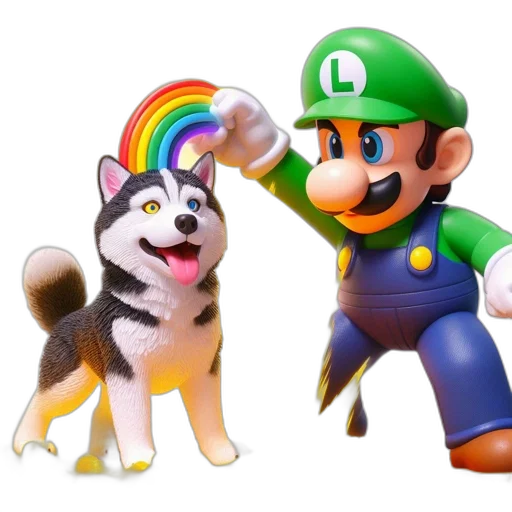 animal, concept art, 3d render, pixel art, watercolor, colorful, monochrome, green transparent PNG cut-out