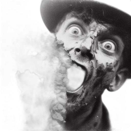 mask, face, creature, photorealistic, concept art, old, black, white transparent PNG cut-out